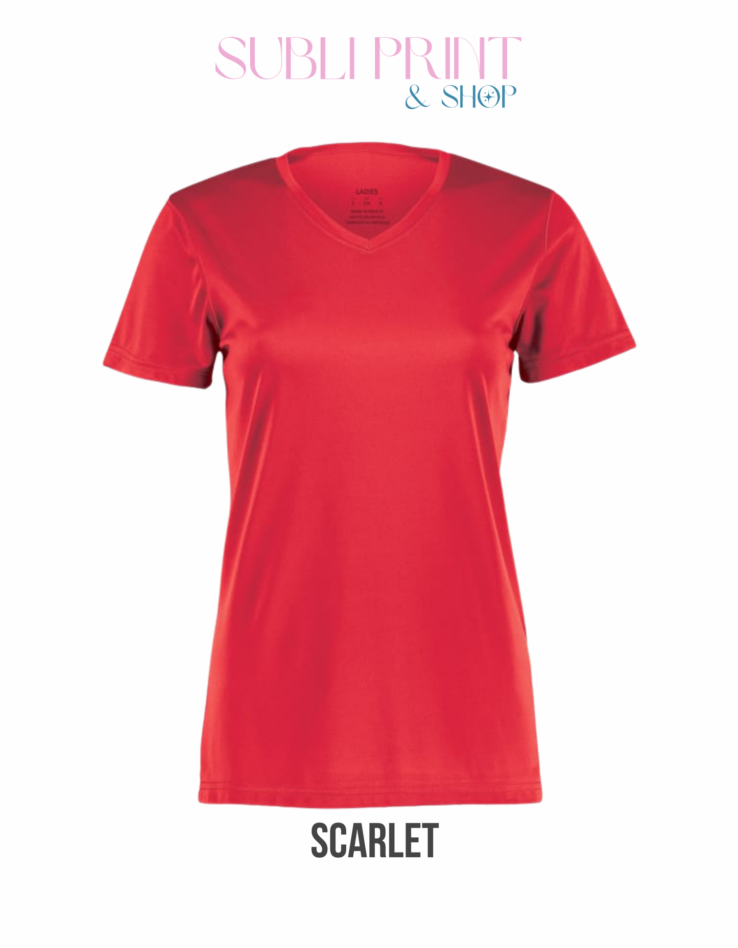 Augusta Sportswear Ladies Polyester V-Neck Shirt (A1790)