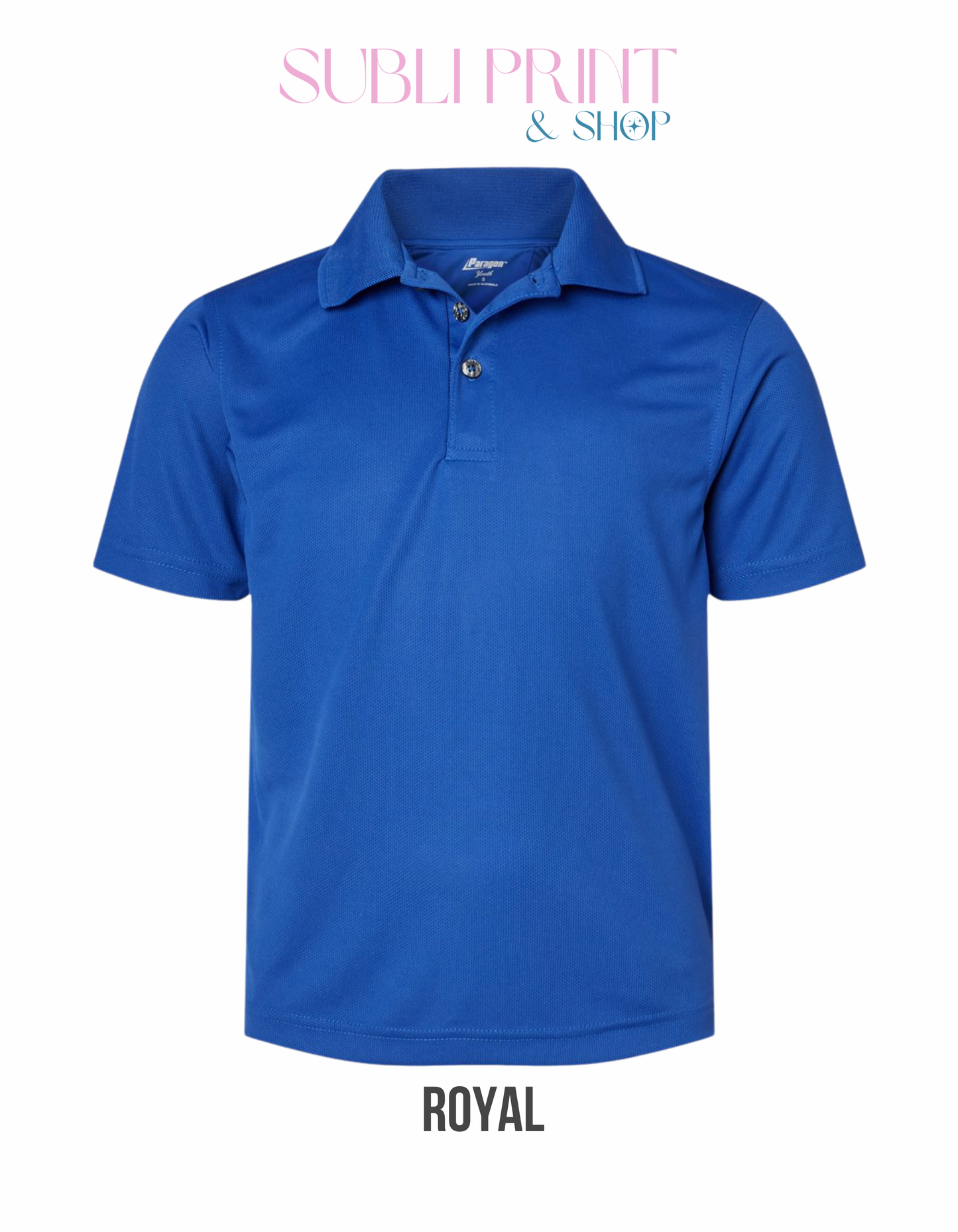 Custom Paragon Youth Performance Polo