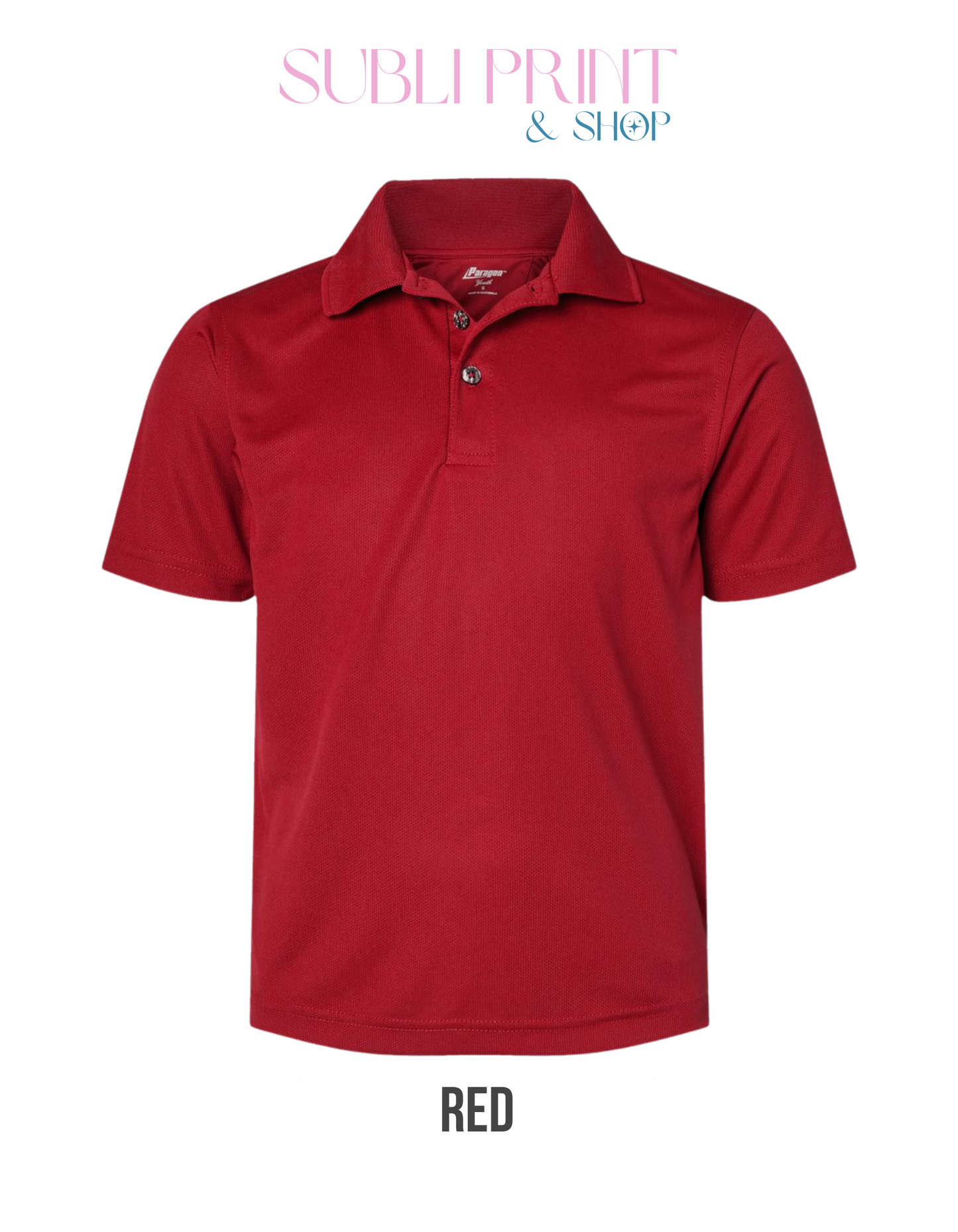 Custom Paragon Youth Performance Polo