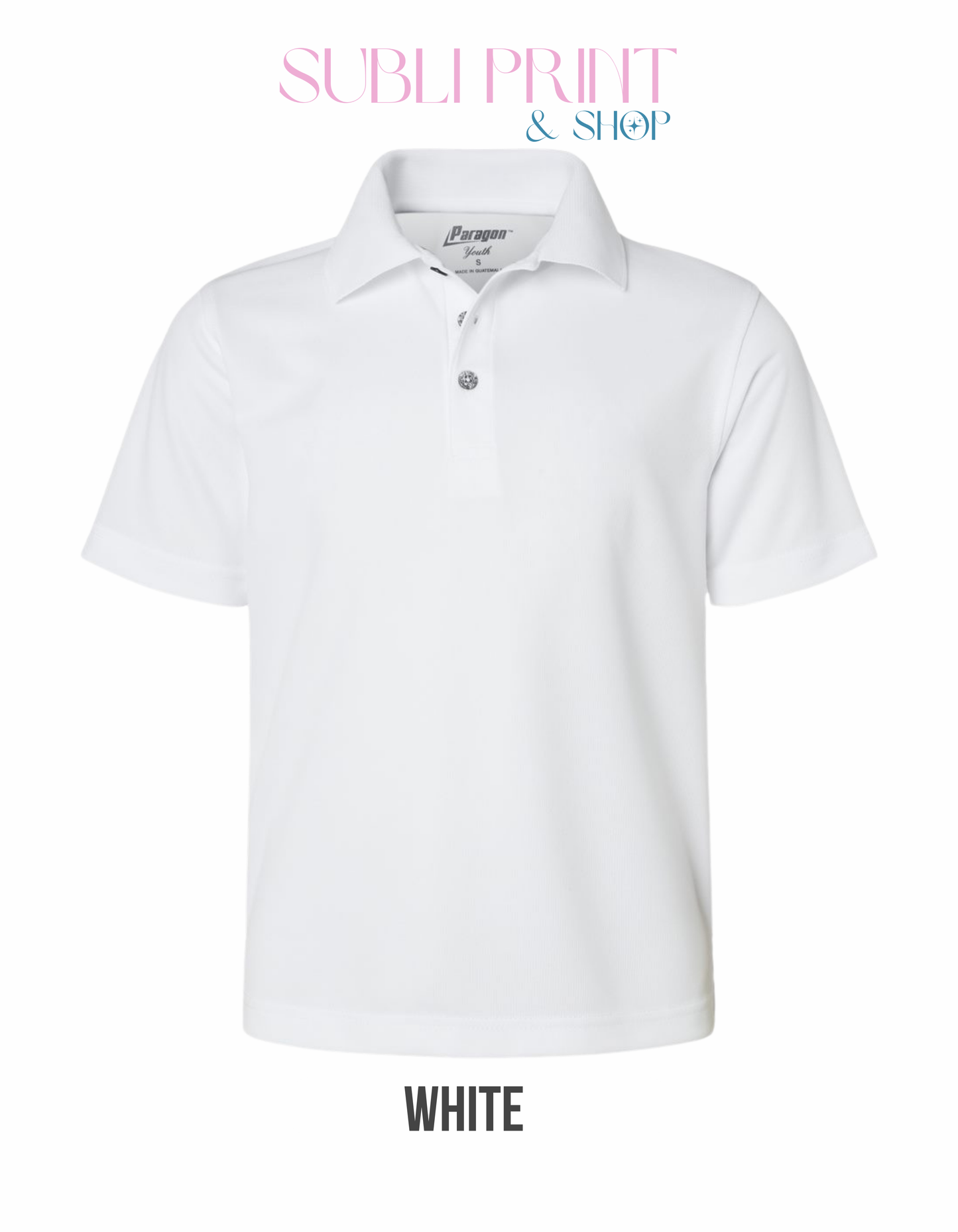 Custom Paragon Youth Performance Polo
