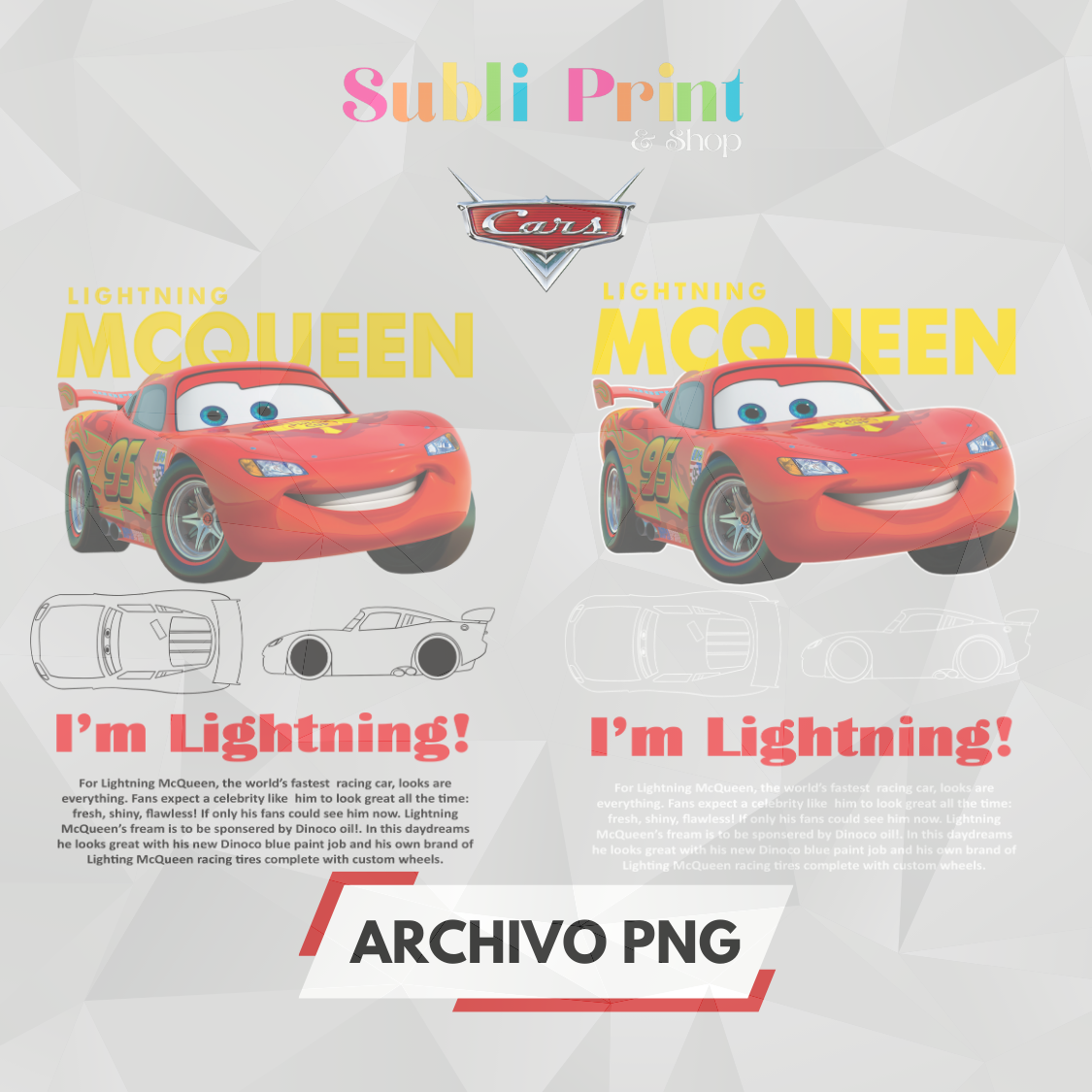 Lightning McQueen (Archivo PNG)