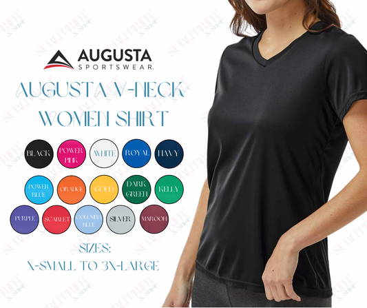 Augusta Sportswear Ladies Polyester V-Neck Shirt (A1790)