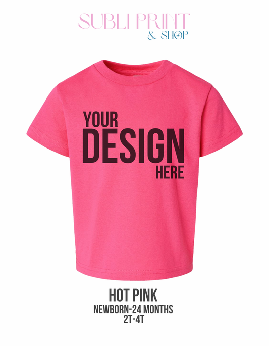 Custom Apparel Toddler Jersey Shirt