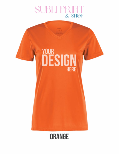 Custom Augusta Ladies V-Neck Shirt (A1790)