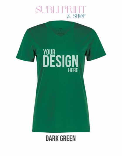 Custom Augusta Ladies V-Neck Shirt (A1790)