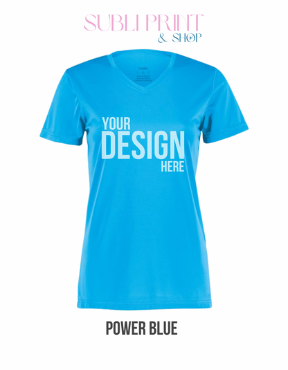 Custom Augusta Ladies V-Neck Shirt (A1790)