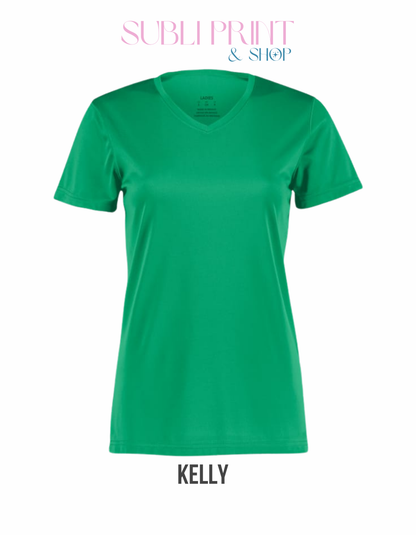 Augusta Sportswear Ladies Polyester V-Neck Shirt (A1790)