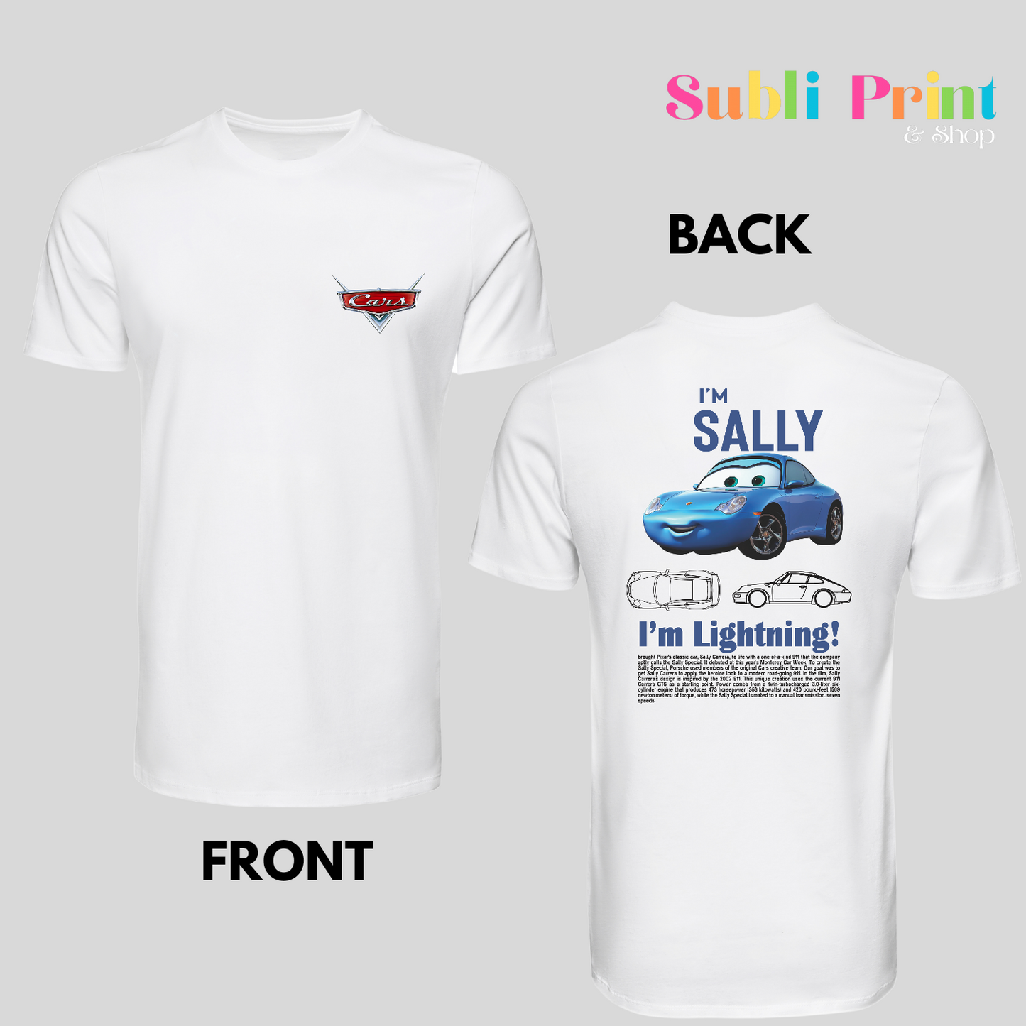 Sally - Cars Matching Couple Shirt