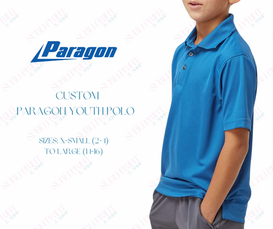Custom Paragon Youth Performance Polo