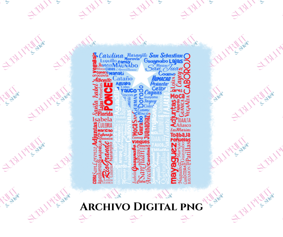 Bandera de Pueblos de Puerto Rico (Archivo Descargable)