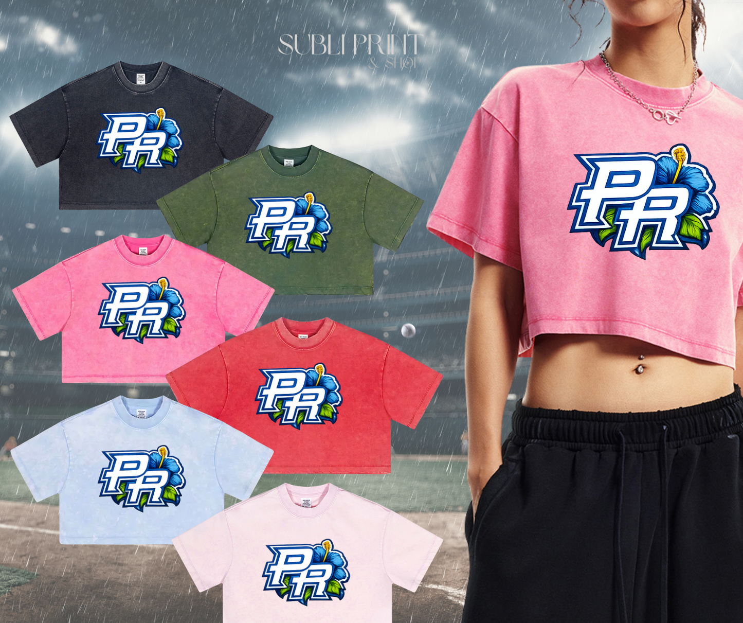 PR Blue (T-Shirt or CropTop)