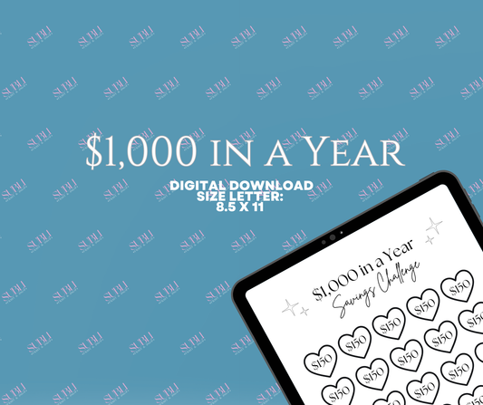 ✨$1,000 in a Year - Bi-Weekly Savings Challenge✨