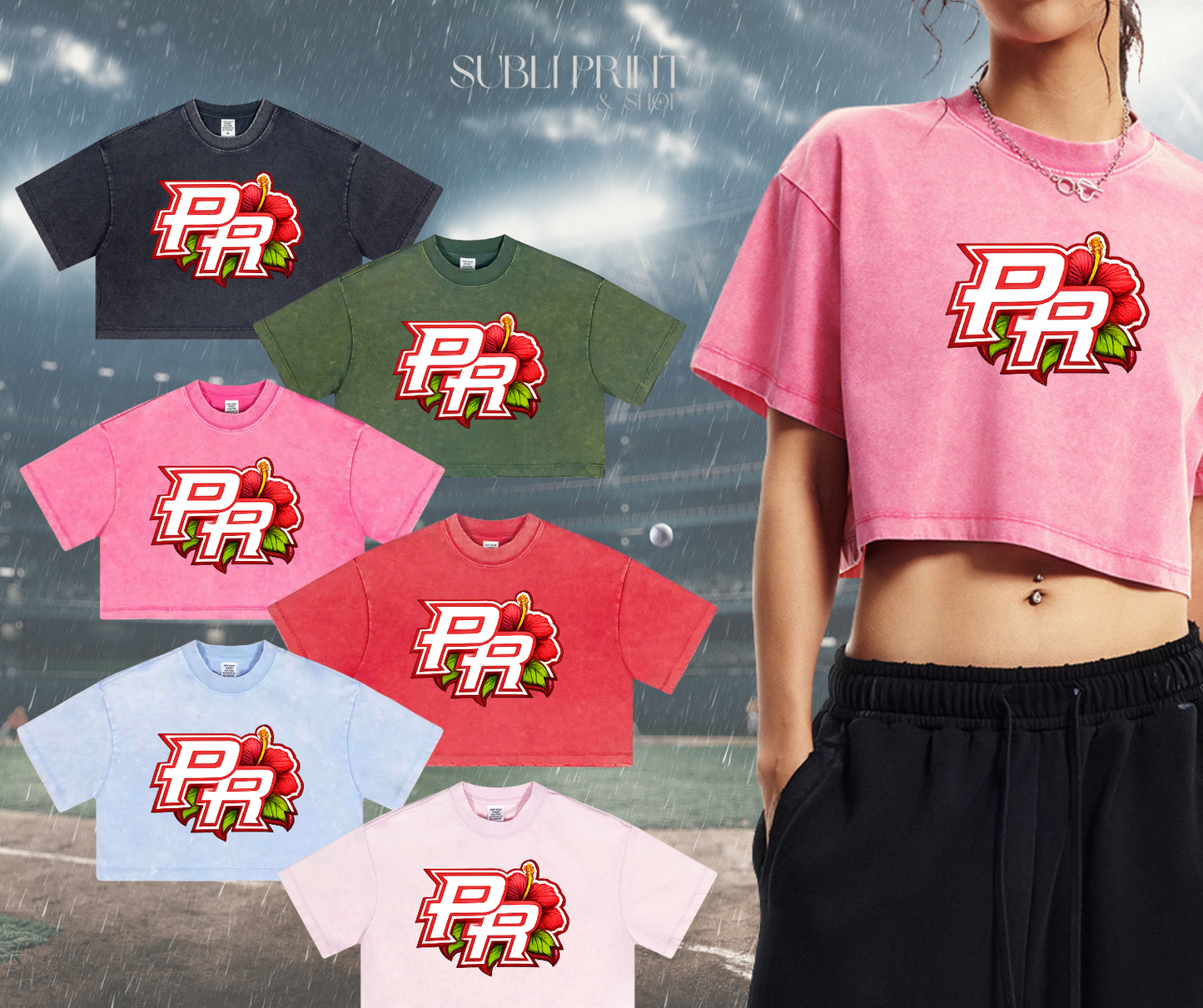 PR Red (T-Shirt or CropTop)