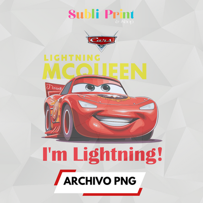 I'm Lightning McQueen (Archivo PNG)